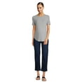 thumbnail image 2 of Time and Tru Women's Maternity Straight Jeans with Belly Band, 2 of 6