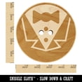 thumbnail image 2 of Tuxedo Groom Suit Bowtie Wedding Icon Wood Buttons for Crochet Knitting Sewing DIY Craft - 1.25 Inch Large (5pcs), 2 of 7