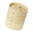 thumbnail image 1 of Bo de hervida redonda Camping Cocina al aire libre Utensilios de Cesta de de bambú para verduras Cocina al Dimsum Mochilero Altura 14cm shamjiam vapor de cocina, 1 of 9