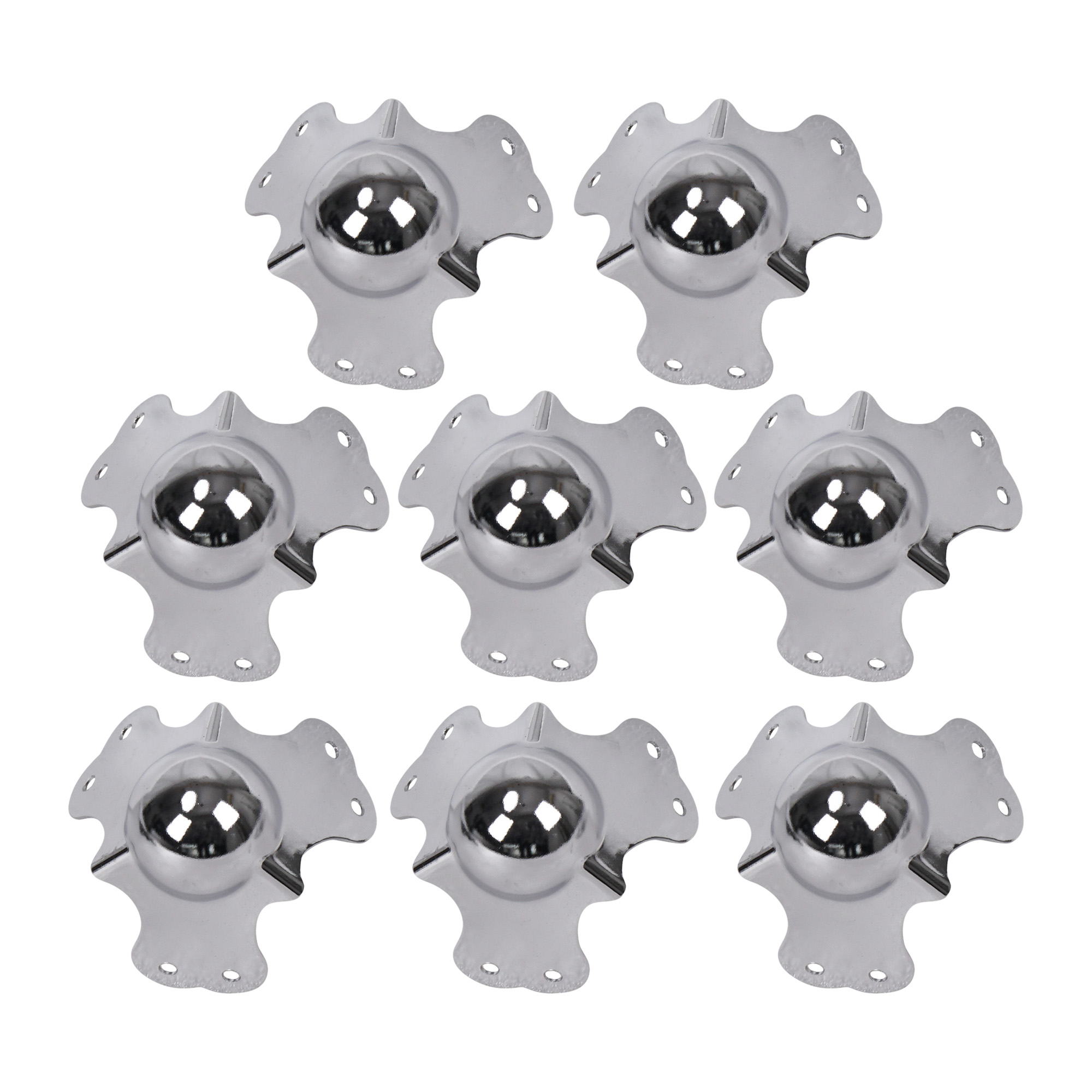 Sound Town 8-pack Large Ball Corner Edge Protector for Flight Case, Cabinet (ST-RHW-07)