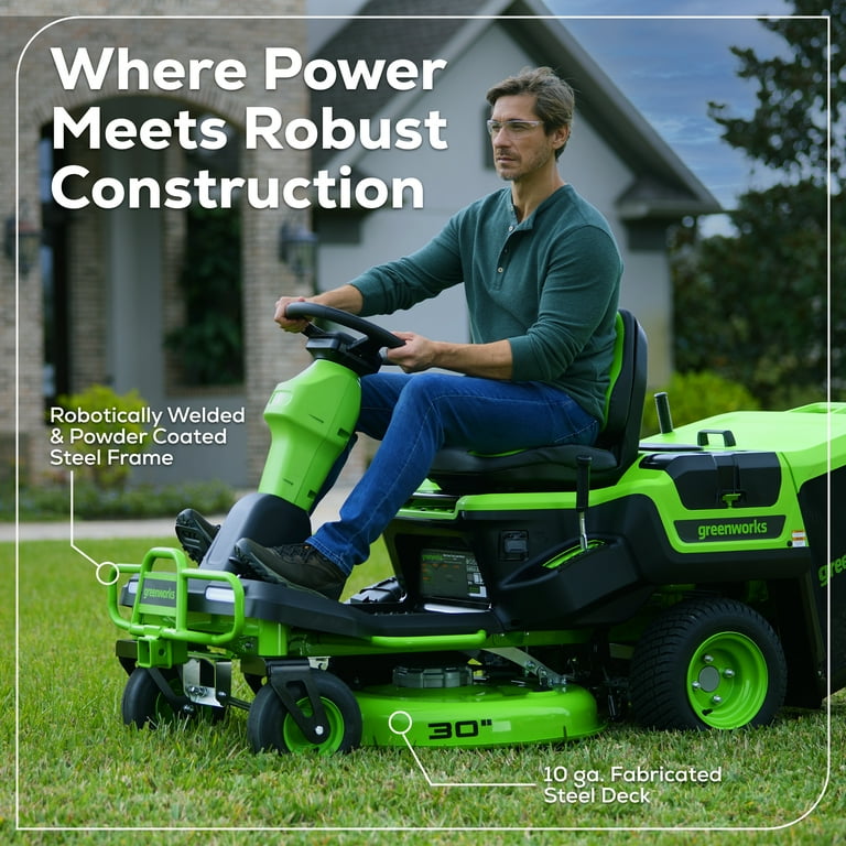 Greenworks 60V 30 CrossoverZ Zero Turn Riding Lawn Mower 3 8.0 Ah 1 4.0 Ah Batteries 600 Watt Charger 7422702 Walmart