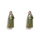 thumbnail image 4 of Bearachild Chubasquero para adultos de 150-185cm, impermeable, para acampar, protección ajustable, impermeable, plegable, impermeable, verde oscuro Verde oscuro 2piezas Bearachild CBP381701, 4 of 5