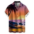 thumbnail image 3 of KTMKH Men's Short Sleeve Shirt Summer Casual 3D Printing Hawaii Short Sleeve Shirts, 3 of 5