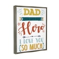 thumbnail image 3 of Stupell Industries Dad You Are My Hero Phrase Holiday Painting Gray Floater Framed Art Print Wall Art, 3 of 6