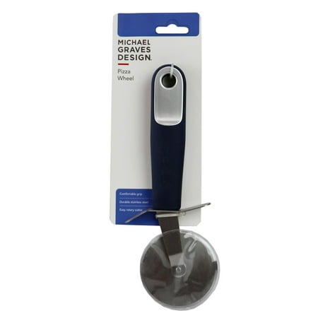 

Michael Graves Design Comfortable Grip Stainless Steel Easy Rotary Pizza Cutter Indigo