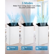 14,000 BTU Portable Air Conditioner Cools Up to 750 Sq.Ft, 3-IN-1 Quiet Portable AC Unit with Remote Control & Installation Kits for Large Room, Smart/Sleep Mode, Auto Swing, 24H Timer
