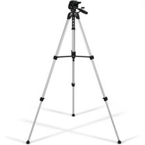 GPX 62 inch Tripod with Pan/Tilt, Quick Release and Slip Resistant feet, TPD627S, Silver