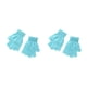 thumbnail image 1 of Sonducket 1 par de guantes de punto con medio dedo, mitones elásticos sin dedos, portátiles, para ciclismo de carretera, cálidos, para mujeres Azul claro 2Conjunto, 1 of 6