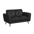 thumbnail image 3 of Symphony 3PC Living Room Set in Ling Dian Black Sofa Loveseat and Chair, 3 of 8