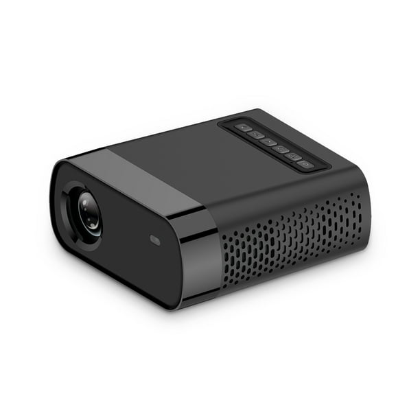 Proyector Foqucy GX100 Tarjeta TF USB compatible con HDMI Reproductor multimedia Hogar 16: 9 Control remoto Proyección Video de oficina Proyector de películas Negro Enchufe de EE. UU. Advancent EL005336-02B