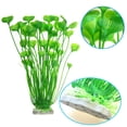 thumbnail image 2 of DPOWERFUL Plastic Fish Tank Plants, Artificial Tall Aquarium Plants for Fish Tank Decor, 15.7 inches(Green), 2 of 8