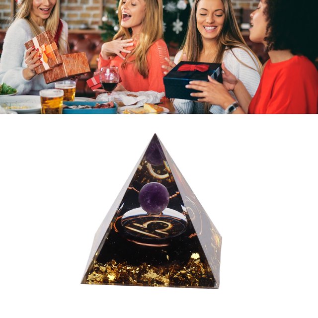 Pyramid, 5cm Orgonite Pyramid Meditation Orgonite Pyramids for Positive Energy, Healing, Meditation, Chakra