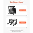 thumbnail image 3 of VEVOR Jeep Door Storage Cart, 4 Doors Moveable Storage Cart Rack with Thickened Rubber Cushion, Sturdy Car Door Holder Cart Fit for Jeep Wrangler JK JKU JL Gladiator, 3 of 9