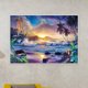 thumbnail image 2 of Taladro diamante pintura (DE0133) 5D DIY paisaje marino completo punto de cruz bordado 20X30cm Hugtrwg Para estrenar, 2 of 2
