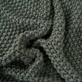 thumbnail image 4 of Holzlrgus Chunky Cable Knit Throw Blanket Lightweight Grey 100% Organic Cotton Blanket for Sofa Couch Bed Baby Nursery, Rustic Shabby Chic Modern Farmhouse, Gray 51” x 63” Give Laundering Bag, 4 of 7
