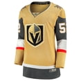 thumbnail image 2 of Women's Fanatics Dylan Coghlan Gold Vegas Golden Knights Home Breakaway Jersey, 2 of 3