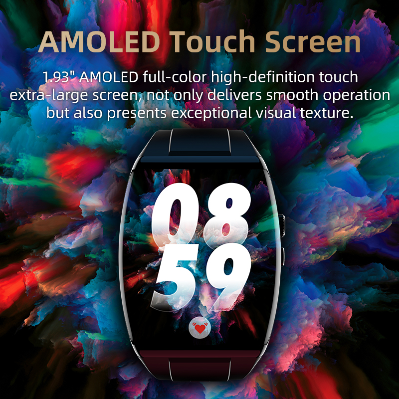 E EYAFA 4G Smart Watch AD03 with SIM Card Slot,1.93 inch AMOLED Screen for Men and Women