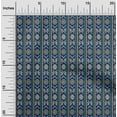 thumbnail image 2 of oneOone Cotton Cambric Medium Blue Fabric Tribal Fabric For Sewing Printed Craft Fabric By The Yard 42 Inch Wide, 2 of 5
