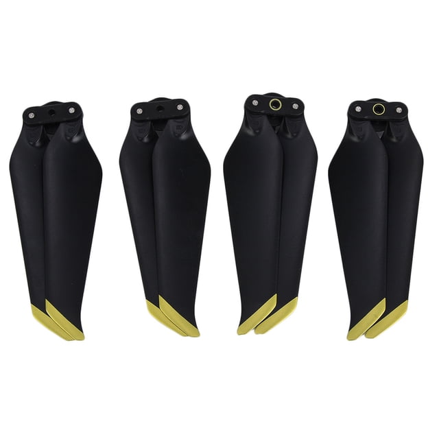 2 pares de repuestos de hélices de liberación rápida aptos para DJI MAVIC 2 PRO / ZOOM (bordes dorados)
