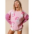 thumbnail image 2 of Sudaderas con capucha de retazos de purpurina para mujer, camiseta Vintage Harajuku, ropa de calle delgada de manga larga, ropa de Navidad, Top de otoño e invierno, 2 of 5