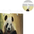 thumbnail image 5 of Coolnut Panda Bear Shower Curtain Waterproof Fabric Shower Curtain 60" W x 72" H Shower Curtain Set with Hooks for Bathroom Decor, Machine Washable, 5 of 6