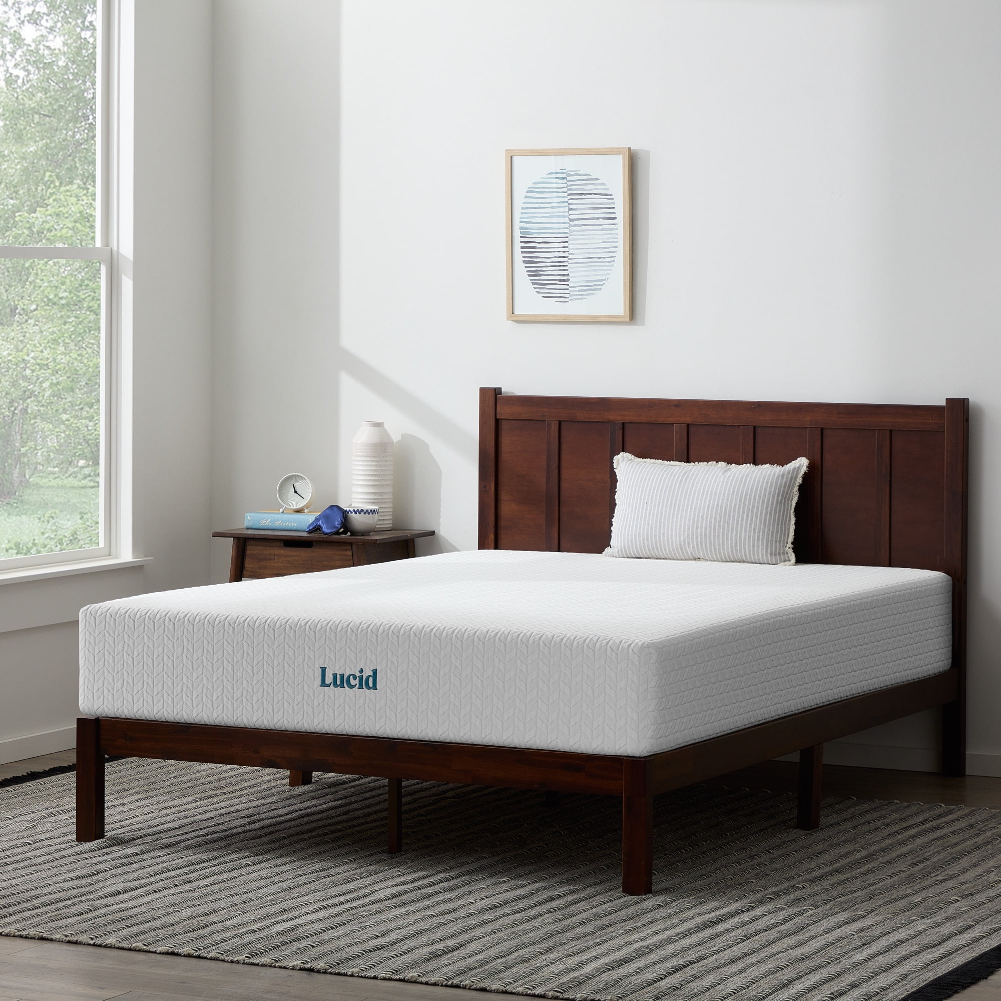 Memory Foam Mattress Full Size Bed Furniture Platform Spare Guest Plush Comfort 