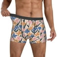 thumbnail image 2 of Kdxio Men's Boxer Briefs with Lilies Flowers Print - Comfortable and Breathable Underwear for Everyday Wear, 2 of 7