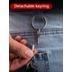 thumbnail image 2 of DQrwqpou Anillo Llavero Coche Bidireccional Accesorio Llave Aleación Titanio Ligero Regalo, 2 of 9