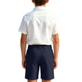 thumbnail image 4 of Mifsaly Kids Back To School Uniform Sets Girls Boys Short Sleeve White Button Up Shirts and Shorts First Day Of School Casual 2 Piece Outfits, 4 of 9