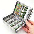 thumbnail image 1 of Caja de pesca de pesca de hierro Caja de señuelo Fácil de transportar y almacenar accesorios de pesca con mosca Contenedor de mosca para pesca de agua Medio, 1 of 8
