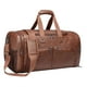 thumbnail image 3 of Bolso de lona de cuero PU con compartimento para zapatos, bolso de semana para hombre, bolso de hombro resistente al agua, bolso para viajes, , marrón, 3 of 8