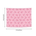 thumbnail image 3 of Bingfone Pink Bows Tapestry Wall Hanging Decor for Living Room Bedroom Dorm Classroom Office Decor 29x37 Inch, 3 of 8