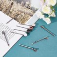 thumbnail image 5 of 150PCS Gunmetal Hair Pin Findings Iron Bobby Pins with 8mm Glue on Pads Hair Pins Findings for DIY Headdress Hair Accessories, 5 of 7