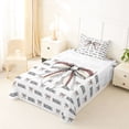 thumbnail image 5 of Manfei Baseball Sport Theme Twin Sheet Sets For Kids,Aesthetic Bow Pattern Bedding For Girls,3 Pieces, 5 of 6