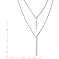 thumbnail image 4 of Sterling Silver Two Strand w/2in ext. Necklace - 18"- Made In Italy Chain, 4 of 7