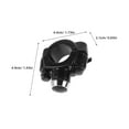 thumbnail image 2 of IDEANATEGRATE 2Ud Interruptor Para Motocicleta En Aluminio Negro Con Control De Bocina Y Luz, 2 of 7