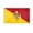 Sicily 3x5 ft Polyester Flag, variant on AGAS Small Sicily Flag 4x6 inch - 11 inch Plastic Pole Polyester Fabric Stitched Edges Sicilian Hand Held Mini Small Stick Flags