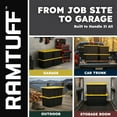thumbnail image 5 of Ramtuff 4 Pack Heavy Duty Stackable Storage Container, Snap-Tight Lid, 27 Gallon, Black, 5 of 8