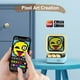 thumbnail image 3 of Divoom Ditoo Retro Pixel Art Game Altavoz Bluetooth con pantalla frontal controlada por aplicación LED 16X16 (azul)..., 3 of 5