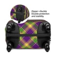 thumbnail image 4 of Xecao Mardi Gras Plaid print Elastic Luggage Cover, with double-sided print , is perfect for travel, business, and daily use, 4 of 9