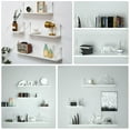 thumbnail image 5 of Masteelf  3 Pcs Wall Shelf Floating Shelves Rack Mounted Organizers White, 5 of 8