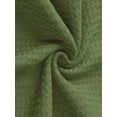 thumbnail image 5 of DARING DIVA Women's Waffle Knit Pajama Sets Lounge Set Long Sleeve Top Green L, 5 of 5