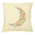 thumbnail image 1 of Moon Printed Khaki Decorative Pillow Case VPLC_02 Size 18x18, 1 of 1