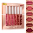 thumbnail image 4 of 6-pack lip gloss set, long-lasting non stick cup liquid lipstick velvet matte lip gloss, 4 of 5