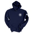 thumbnail image 2 of Baseball Number 99 Judge 62nd Homerun Tour 62 Cities Homerun Mens Hooded Sweatshirt Hoodie-Navy Blue-small, 2 of 4