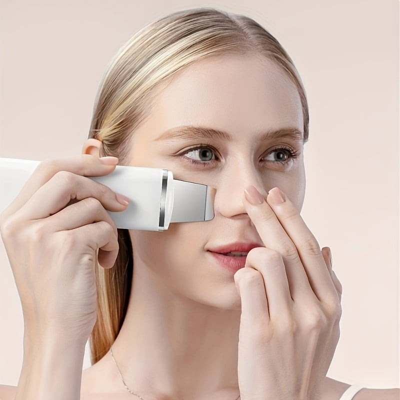 Electric Facial Pore Cleanser and Scrubber - 3-in-1 Deep Cleansing Device, Manual/Quasi-Manual Mode, Blackhead Removal, Gentle Operation (Fragrance-Free), Pore Minimizing Facial Cleanser.