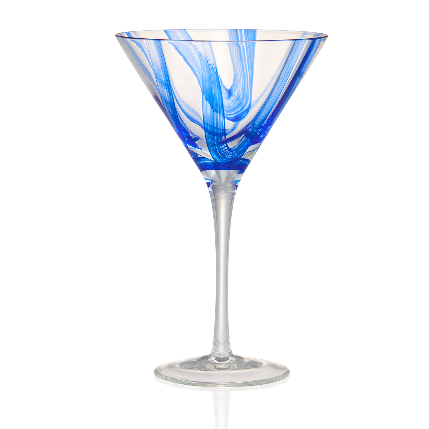 Artland 7 oz Midnight Black Martini Glasses, Set of 4