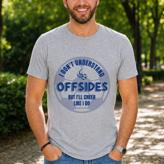 Jollimate Mens Funny Soccer T-Shirt I Don't Understand Offsides Shirt Game Day Soccer Dad Gift