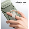 thumbnail image 4 of Suritch for Google Pixel 9a Phone Case with 360° Rotatable Hand Strap Grip Holder, Invisible Kickstand and Slide Camera Cover, Rugged Shockproof Protective Cover, Green, 4 of 10