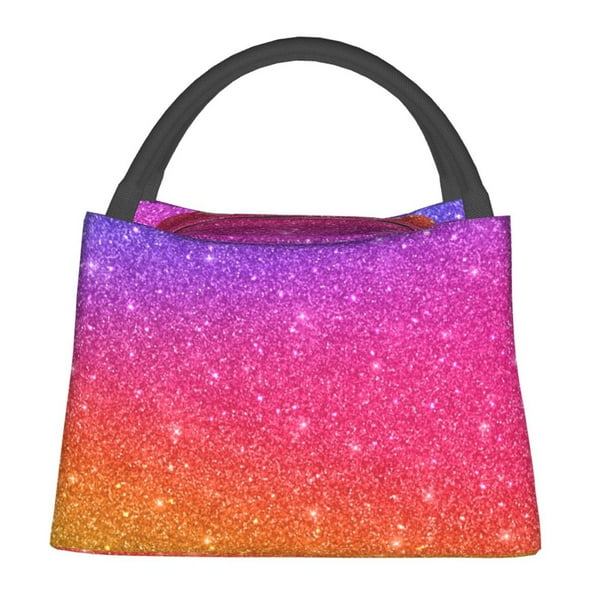 Fotbe Holiday Shiny Bolsa Térmica Portátil con Estampado, Bolsa de Entrega de Alimentos Aislada, Bolsa Reutilizable de Gran Capacidad para Comidas y Supermercado